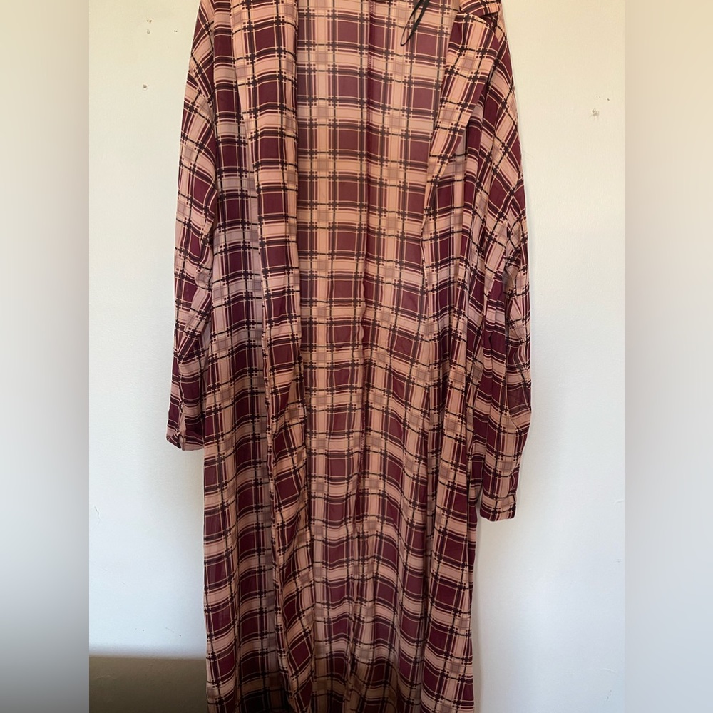 Chiffon duster cardigan